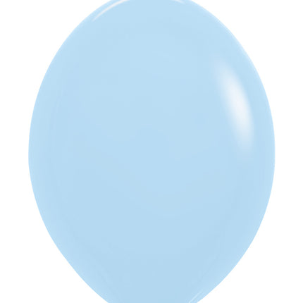 Ballons Pastel Bleu Mat 30cm 50pcs