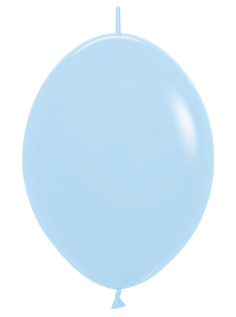 Ballons Pastel Bleu Mat 30cm 50pcs