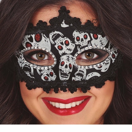 Halloween Masque pour les yeux Tête de mort