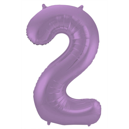 Ballon de baudruche Figure 2 Mauve mat XL 86cm vide