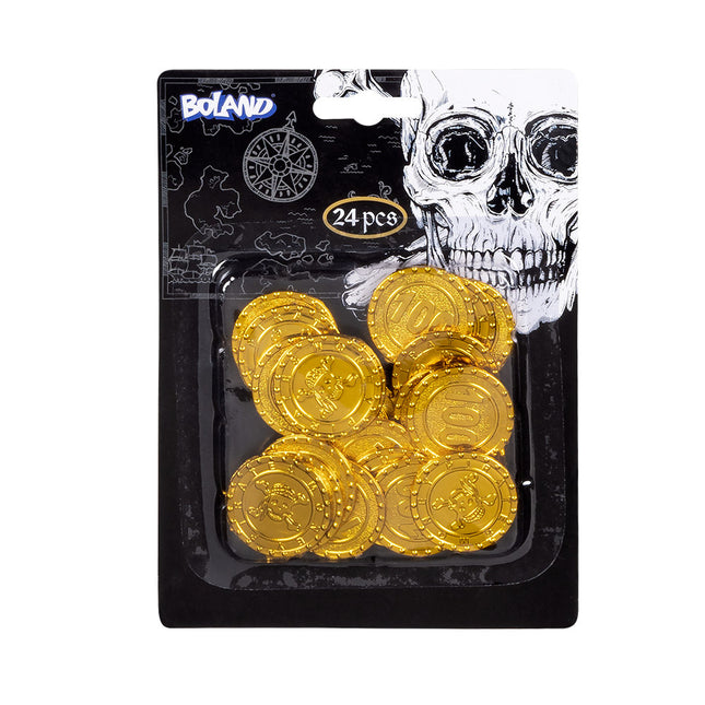 Pièces de monnaie Pirate 24pcs