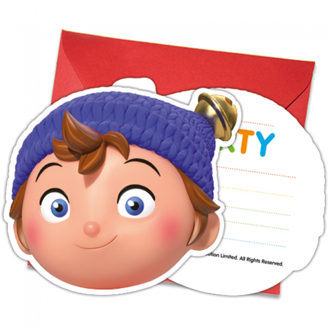 Invitations Noddy 6pcs