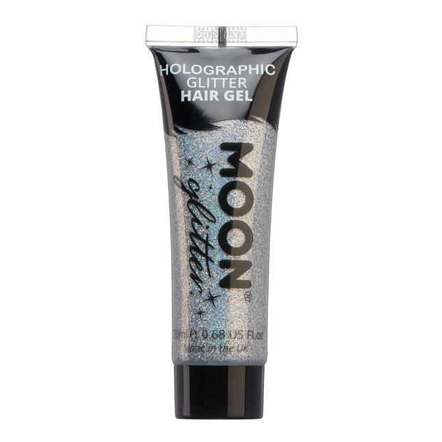 Moon Glitter Gel capillaire à paillettes holographiques Argent 20ml