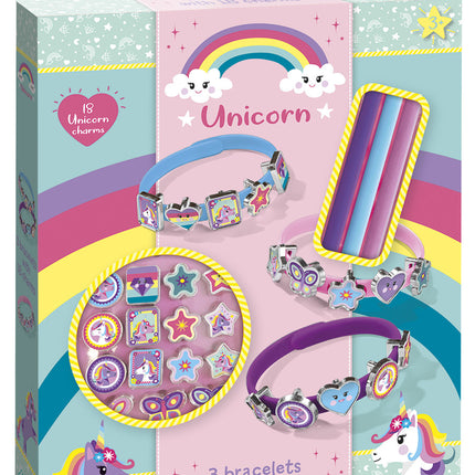 Kit de fabrication de bracelets et de breloques en forme de licorne