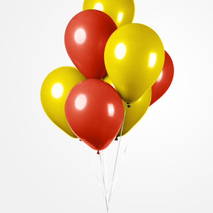 Ballons rouges jaunes 30cm 10pcs