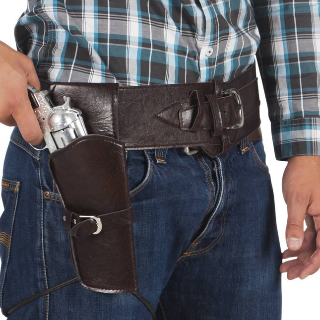 Holster de cow-boy avec ceinture