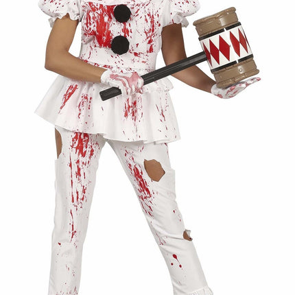 Clown Costume d'Halloween Dames Sanglantes