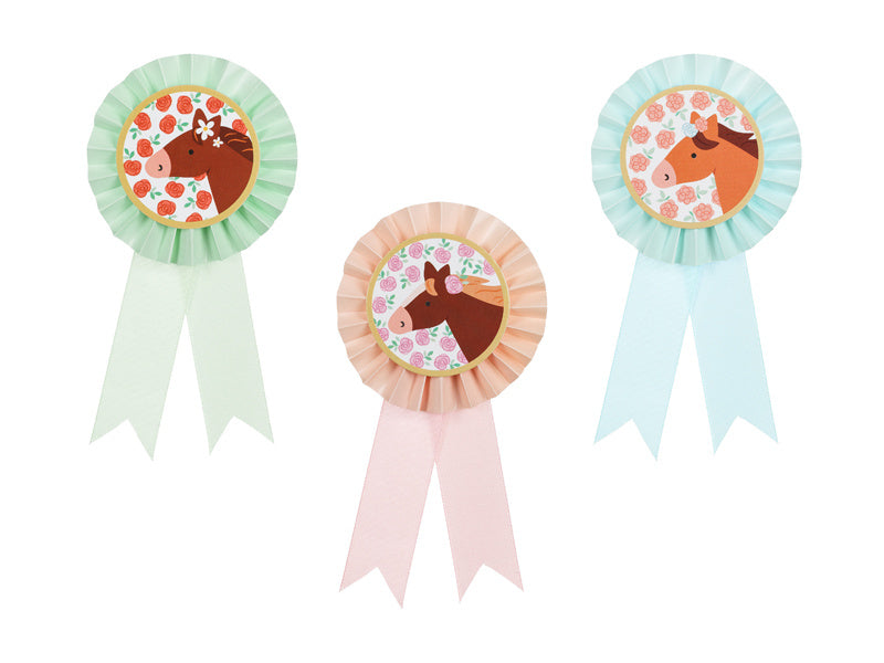 Rosette de cheval 3pcs