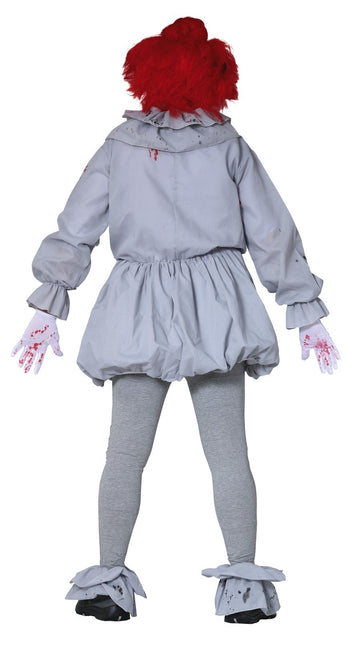 Clown tueur Costume d'Halloween Hommes Gris