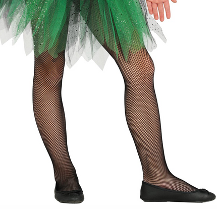 Collants en résille d'Halloween Noirs Enfant