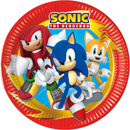 Assiettes Sonic 23cm 8pcs