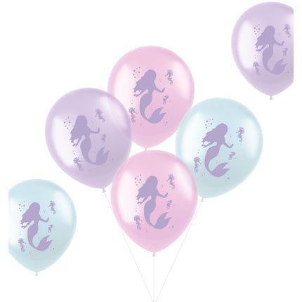 Ballons de sirène 33cm 6pcs