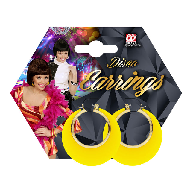 Boucles d'oreilles Disco 70S Or jaune