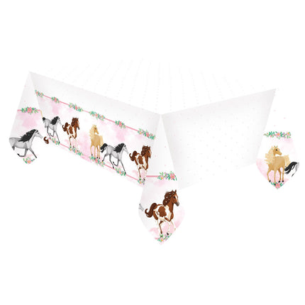 Nappe en plastique Chevaux 1.8m