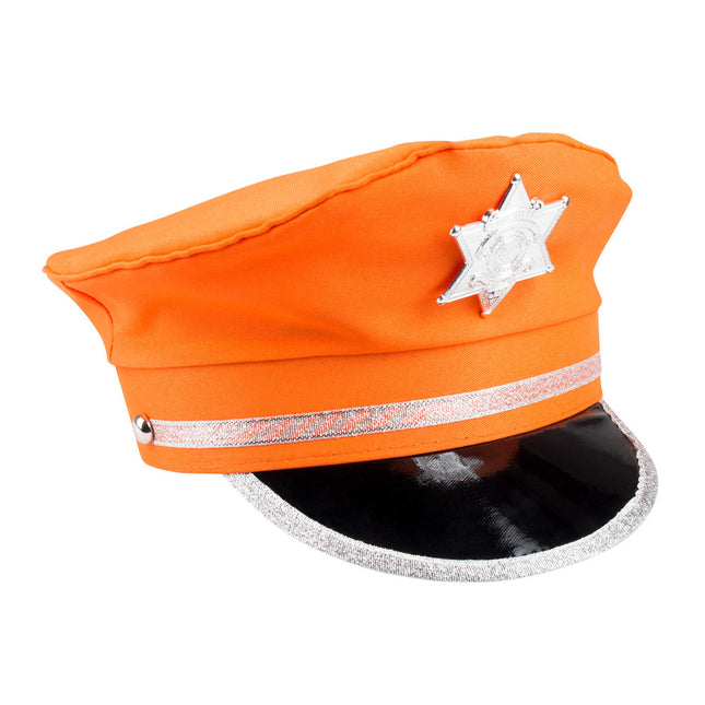 Casquette Police Orange