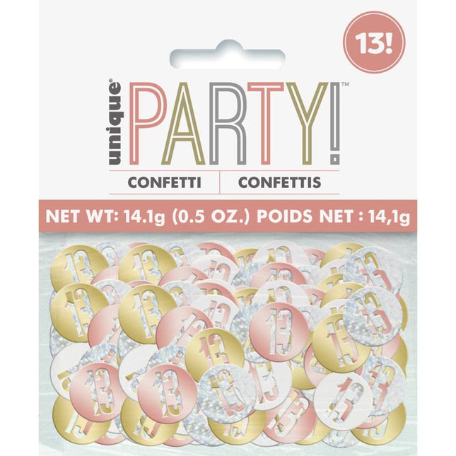 Confetti de table 13 Years Metallic 11cm 114gr