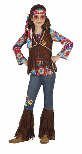 Costume de fille hippie Fleurs