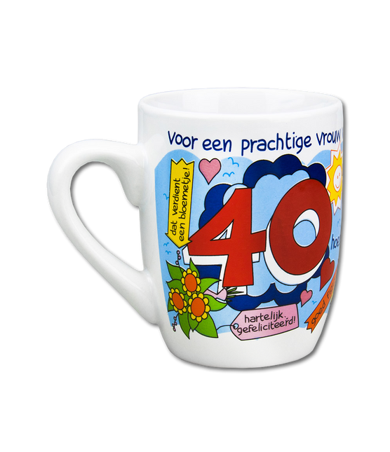 Mug 40 Years Woman 12cm