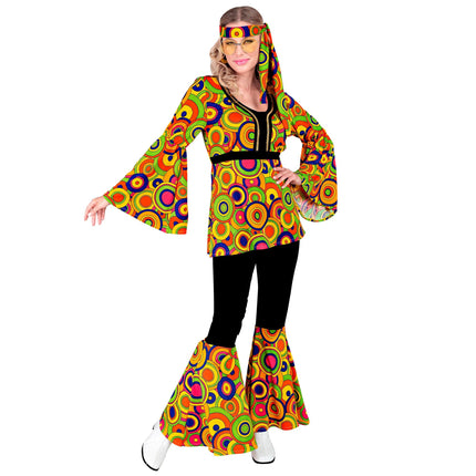 Costume Hippie 60S Dames colorées