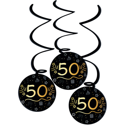 50 ans Décoration suspendue 3pcs