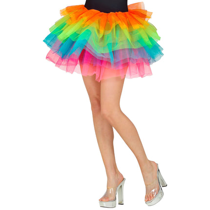 Tutu arc-en-ciel pour dames 45cm