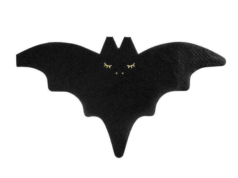 Serviettes de table Halloween Chauve-souris 32cm 20pcs