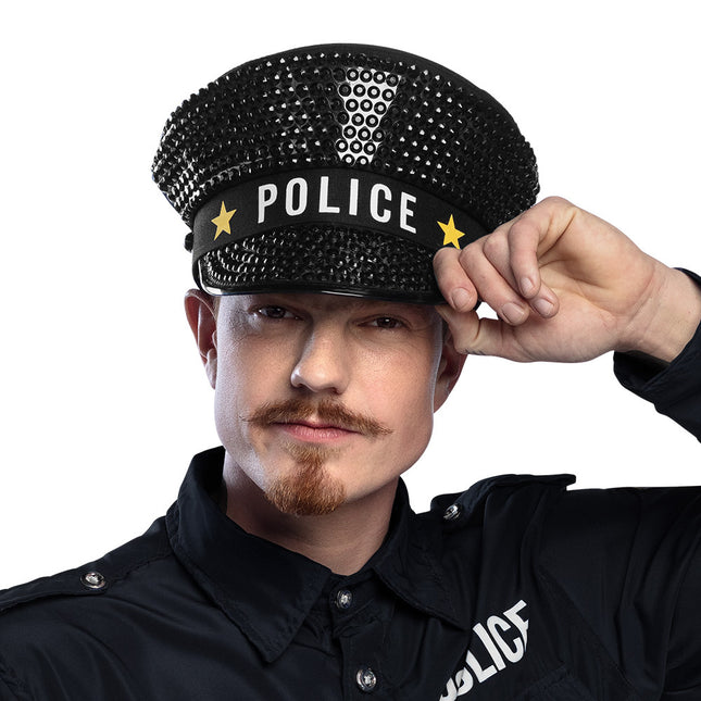 Casquette noire Police