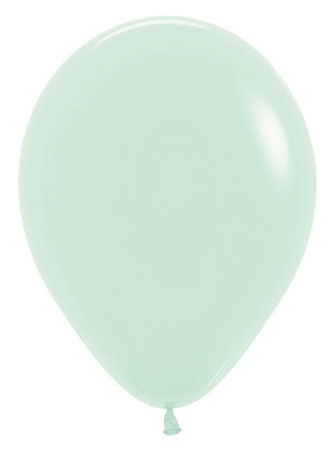 Ballons Pastel Vert Mat 30cm 50pcs