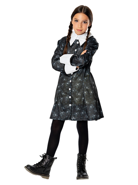 Costume d'Halloween Mercredi Les Filles Addams