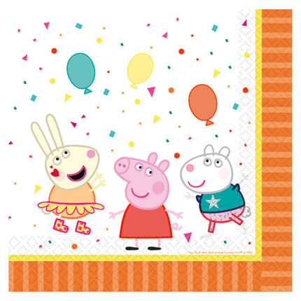 Serviettes de table Peppa Pig Party 33cm 16pcs