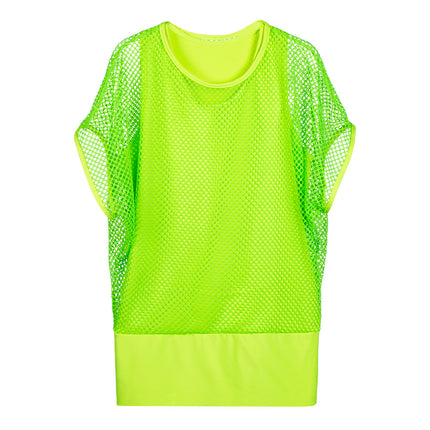 Chemise en résille verte pour femmes M/L