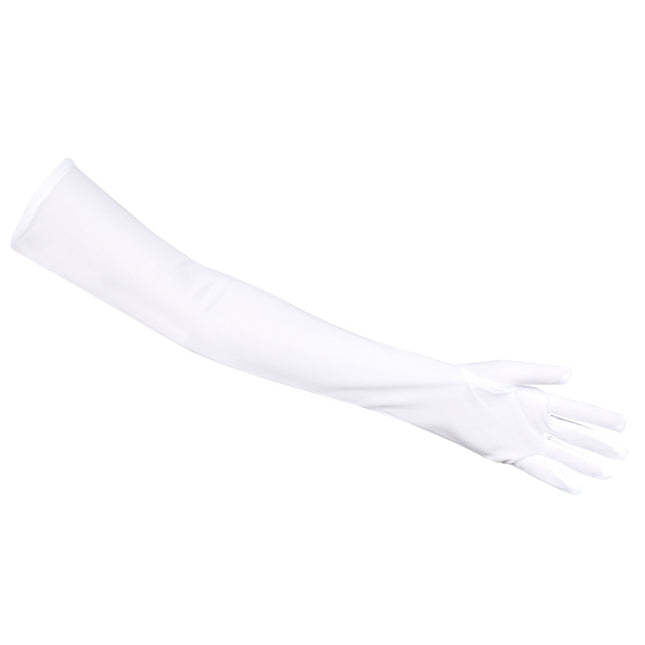 Gants blancs longs 40cm