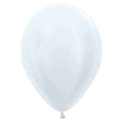 Ballons de baudruche blanc perle 23cm 50pcs