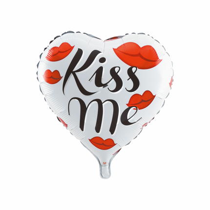 Ballon à l'hélium Heart Kiss Me 45cm vide