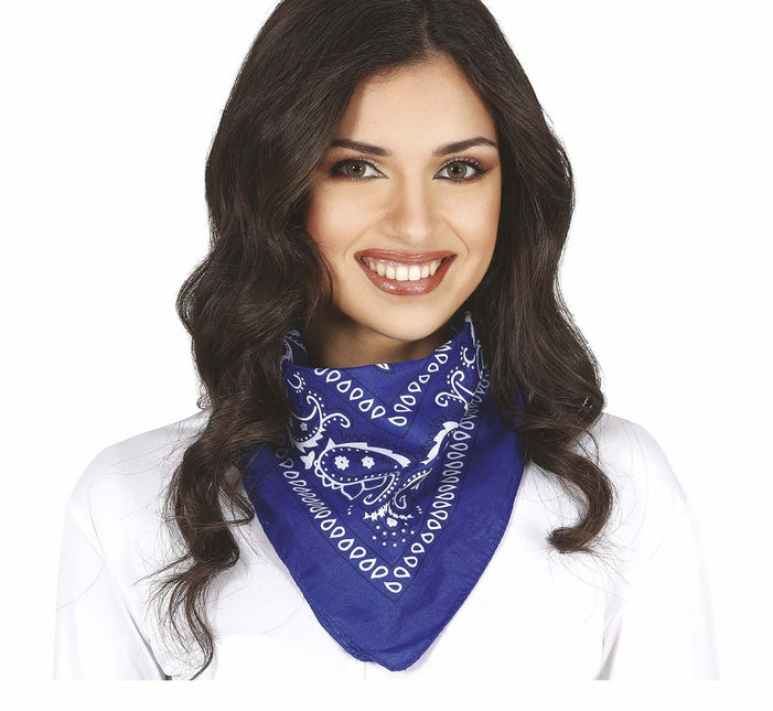 Foulard bleu Bandana