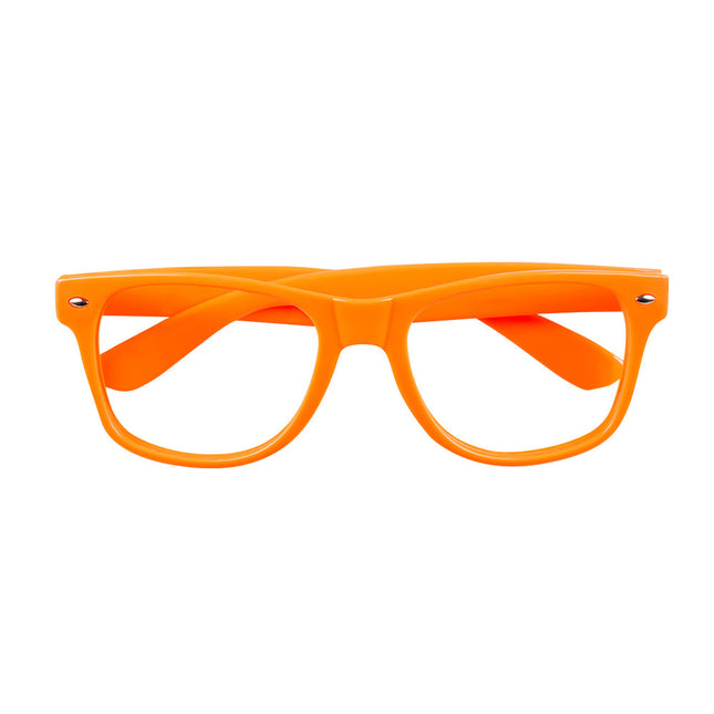 Lunettes de fête orange fluo