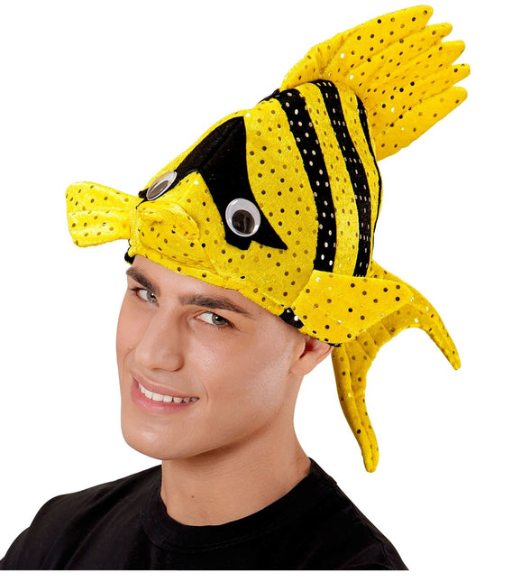 Chapeau de poisson jaune