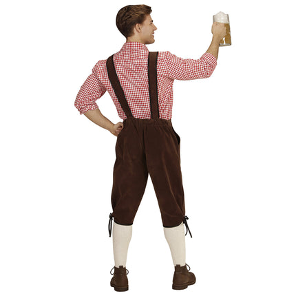 Lederhosen Oktoberfest Marron Hommes