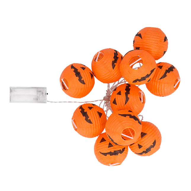 Guirlande lumineuse LED Halloween Pumpkins 1.85m