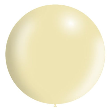 Ballon géant de couleur ivoire XL Metallic 91cm