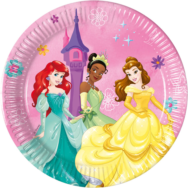 Assiettes Princesses 20cm 8pcs