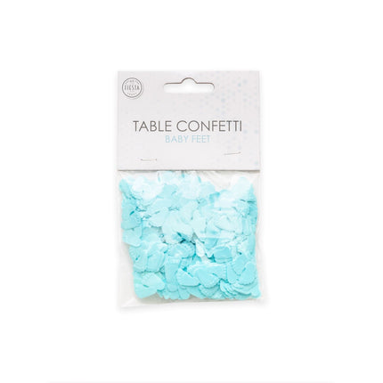 Confetti de table Baby Feet Bleu