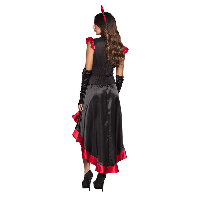 Halloween Costume de Diable Noir Rouge