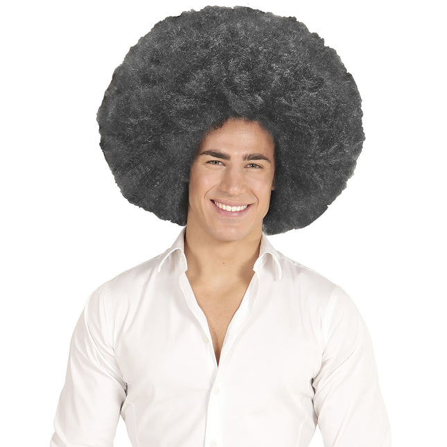 Perruque noire Afro Extra Big