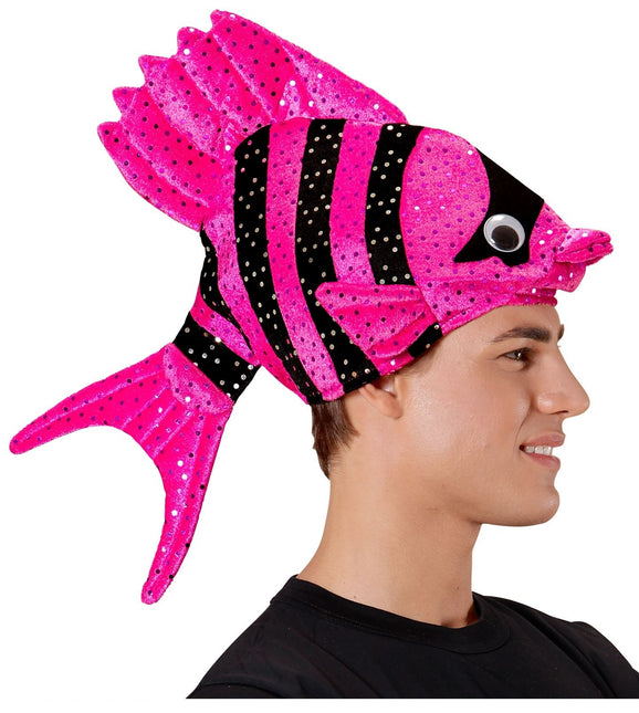 Chapeau poisson rose