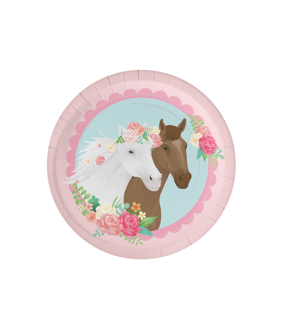 Assiettes Cheval 23cm 8pcs