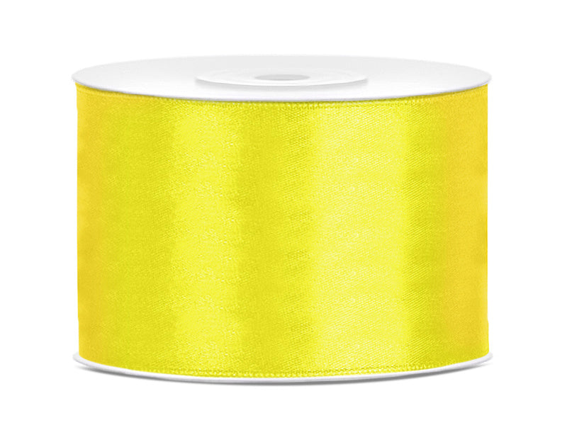 Ruban Satin Jaune 50mm 25m