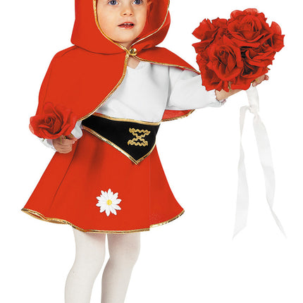 Costume de bébé chaperon rouge