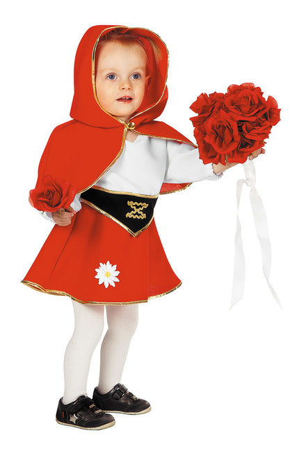 Costume de bébé chaperon rouge