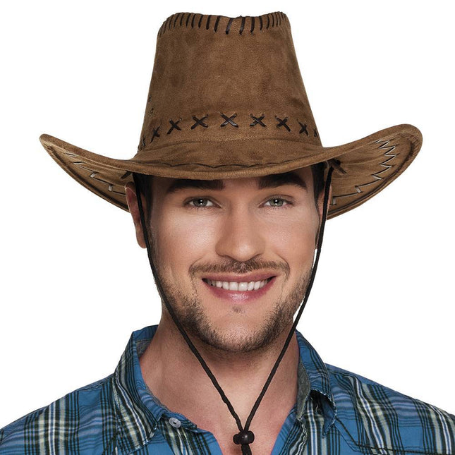 Chapeau de cow-boy aspect cuir